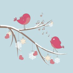 Cute birds in love N2