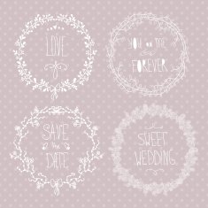 Floral wedding set