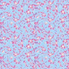 Vector retro seamless floral pattern with pastel flowers anemones
