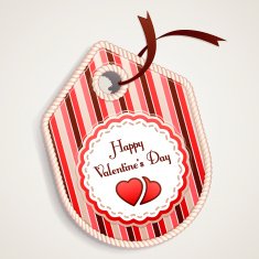 Valentine's day label N2