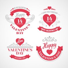 Typography Valentine's Day cards N25
