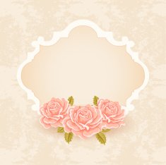 Vintage Background With Roses N8