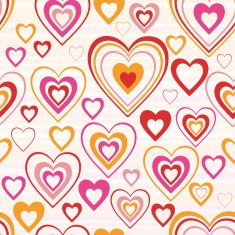 Seamless background with hearts N28