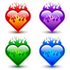 flaming hearts N4