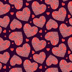 Abstract background with hearts N24