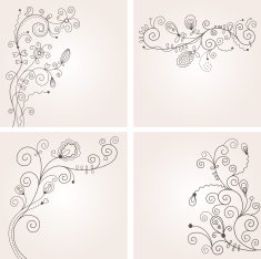 Set of floral illustration N2
