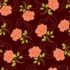 Seamless wallpaper pattern with roses N18