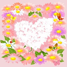 Romantic floral valentine