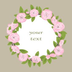 floral frame N218