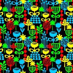 Seamless pattern with plants N4