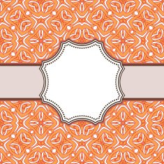 Vintage vector flower frame N154