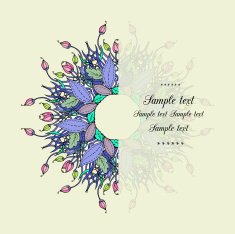 Floral card N81
