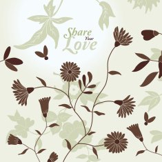 Love Flowers Elegant Card N6
