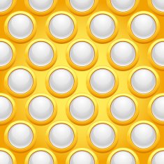 Seamless pattern with round jewels