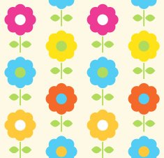 Spring flower seamless pattern vector design N2