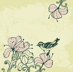 Retro floral background N23