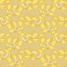 Seamless pattern with orchid N3