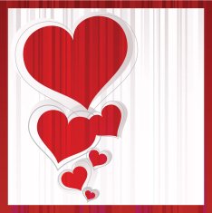 Love greeting card Valentines day
