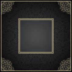 Luxury vintage invitation frame with ornament