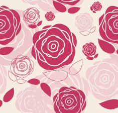 Floral Seamless Pattern Background for Wedding and Birthday Vec N29