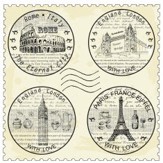 shtamp rome paris london N2