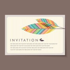 Beautiful vintage invitation cards layouts N78