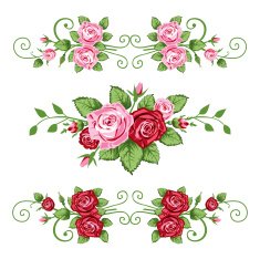 Retro roses N6