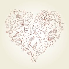 Floral heart N79