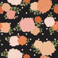 Vintage rose seamless pattern background N4