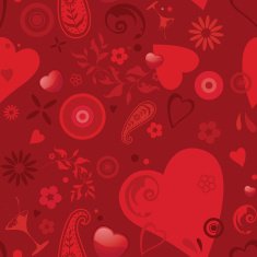 Valentine's Day - seamless wallpaper design