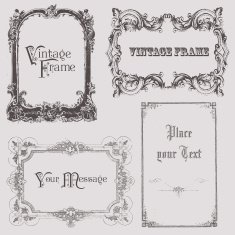 vintage frames and design elements N41