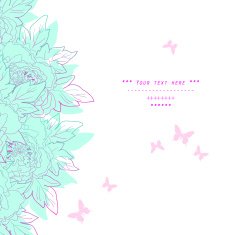 Beautiful flowers in vector Hand drawn vector illustration