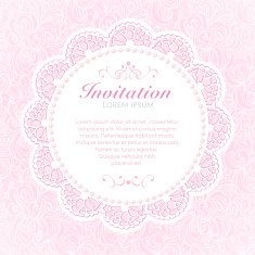 Vintage invitation card N127