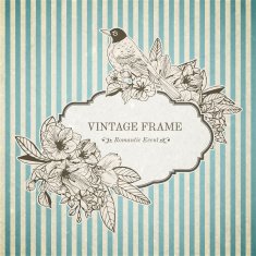 Romantic vintage card N25