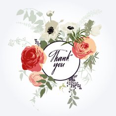 Floral frame for cards and posters N2