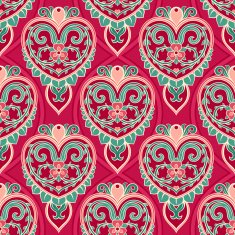 dark pink hearts