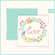 Floral love card N2