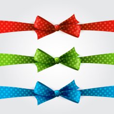 Set of polka dot bow N2