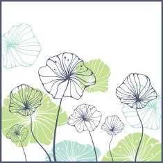 Cute card with flowers N2
