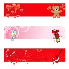 Valentine's Day Banners (vector & jpeg)