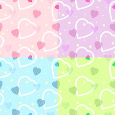 seamless heart pattern for your backgrounds vector N2