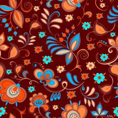 floral theme seamless pattern N2