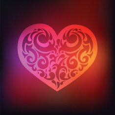 Ornamental Heart Love N7