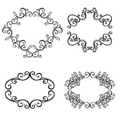 Decorative Ornamental Frame for Text N15