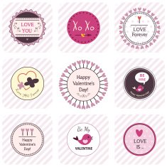 Valentine's Day labels N10