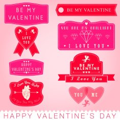 Valentine's Day labels N11