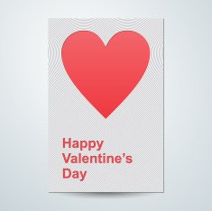 Valentine's day card N451