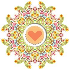 Summer invitation card on white background with lace N2