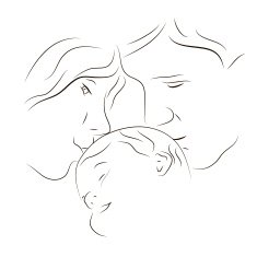 Parents with a baby N2