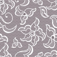 Lace fabric seamless pattern with abstract flowers N7